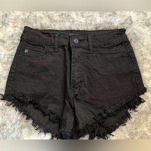 Kancan black jean shorts